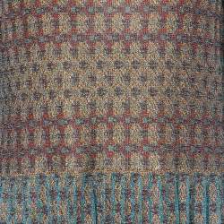 Chanel Multicolor Lurex Knit Full Sleeves Maxi Dress M