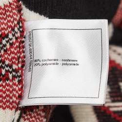 Chanel Black Stipe Pattern Rib Knit Bodycon Dress M 