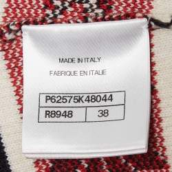 Chanel Black Stipe Pattern Rib Knit Bodycon Dress M 