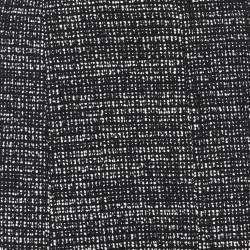 Pre Owned Chanel Black Tweed Knee Length Skirt XXL