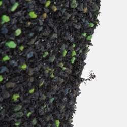 Pre Owned Chanel Black/Green Tweed Logo Badge Detail Trousers S