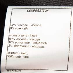 Pre Owned Chanel Black Velvet Loose Fit Trousers S