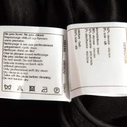 Pre Owned Chanel Black Velvet Loose Fit Trousers S