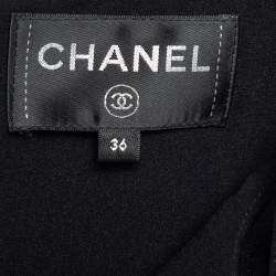 Chanel Black Stretch Crepe Shoulder Strap Jumpsuit S