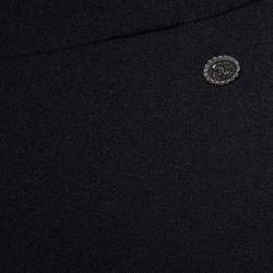 Chanel Black Stretch Crepe Shoulder Strap Jumpsuit S