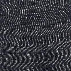 Chanel Navy Blue Patterned Knit Sleeveless Long Dress S