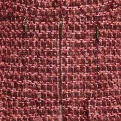 Chanel Pink Tweed Cara Delevingne Style Jacket M