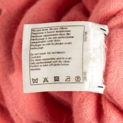 مملوكة مسبقًا Chanel Pink Ripped Wool Blend Cara Delevingne Crop Sweatshirt M