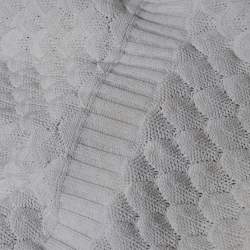Chanel White Crochet Patterned Knit Mini Dress M