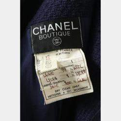 Chanel Blue Vintage Gold Buttons Blazer S