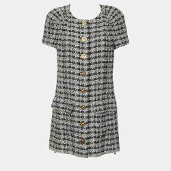 Chanel Tweed Button Up Dress M