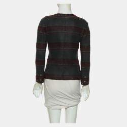 Pre Owned Chanel Tricolour Stripes Jacket S