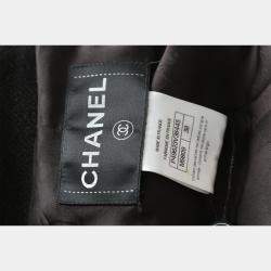  Chanel Black Wool Fringe Jacket M