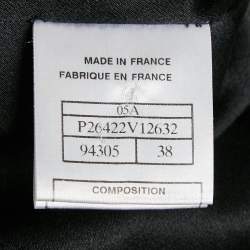 Chanel Black Velvet Single Breasted Blazer M