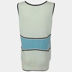 Pre Owned Chanel Multicolor Cashmere Dress M