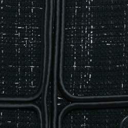 Chanel Black Tweed Corded Detail Jacket XL