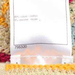 Chanel Multicolor Lurex Striped Knit Long Sleeve Dress M