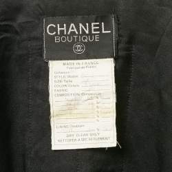 مملوكة مسبقًا Chanel Vintage Burgundy Tweed Open Front Jacket L