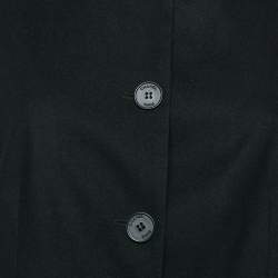 Pre Owned Chanel Black Wool Single Breasted Vest L