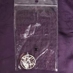 Chanel Purple Wool Double Breasted Coat L