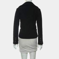 Chanel Black Wool 22A/W Three-Buttons Blazer FR Women 34