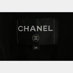 Chanel Black Wool 22A/W Three-Buttons Blazer FR Women 34
