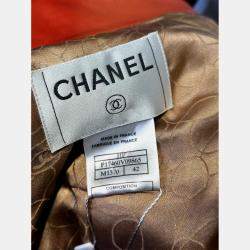 Chanel Salmon Boucle Zipped up Wool Jacket