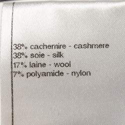 Chanel Black/White Patterned Wool Blend Knit Mini Skirt M