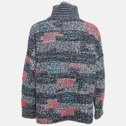 Chanel Multicolor Wool Blend Turtle Neck Jumper M