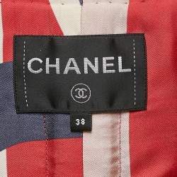 Chanel Black Wool Chain Detail Coat M