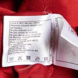 Chanel Red Gabrielle Chanel Print Cotton Crew Neck T-Shirt L