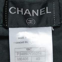 Chanel Black/White Gradient Cotton Jeans M Waist 31"