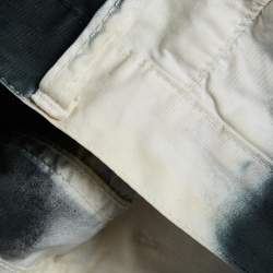 Chanel Black/White Gradient Cotton Jeans M Waist 31"