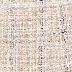 Chanel Beige Tweed Pencil Skirt L