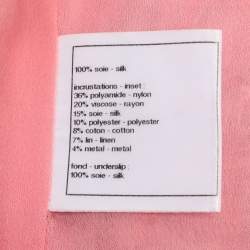 Chanel Multicolor Silk and Tweed Midi Dress M