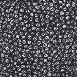 مملوكة مسبقًا Chanel Black Floral Print Silk Ruffled Sleeve Detail Maxi Dress S