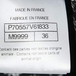 مملوكة مسبقًا Chanel Black Floral Print Silk Ruffled Sleeve Detail Maxi Dress S