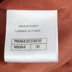 Chanel Pink Tweed Short Sleeve Jacket S