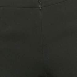 Chanel Black Silk Button Detail Trousers M