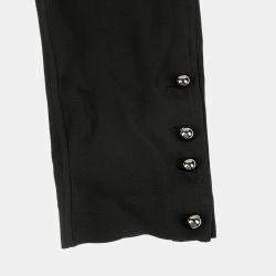 Chanel Black Button Detail Pants Size 36