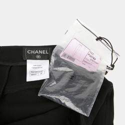 Chanel Black Button Detail Pants Size 36