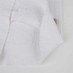 Chanel White Cotton Long Sleeve Pullover Size 34