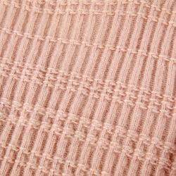 Chanel Pink Cashmere Blend Knit Pullover Size 36