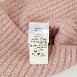 Chanel Pink Cashmere Blend Knit Pullover Size 36