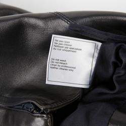 Chanel Black Lambskin Side Flare Skirt Size 34