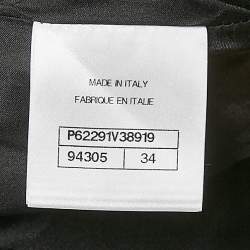 Chanel Black Wool Straight Leg Trousers S