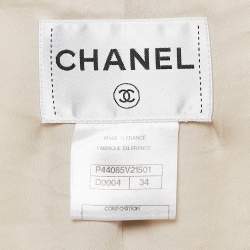 Chanel Metallic Silk Blend Blazer and Skirt Set S