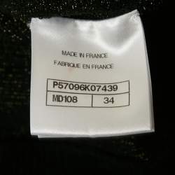 Chanel Black CC Intarsia Knit Crewneck Sweatshirt S