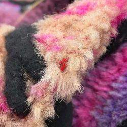 Chanel Multicolour New Faux Fur Captivating Jacket Size 36