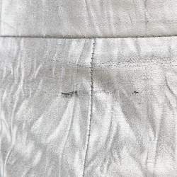 Pre Owned Chanel Silver Coated Synthetic Shorts S